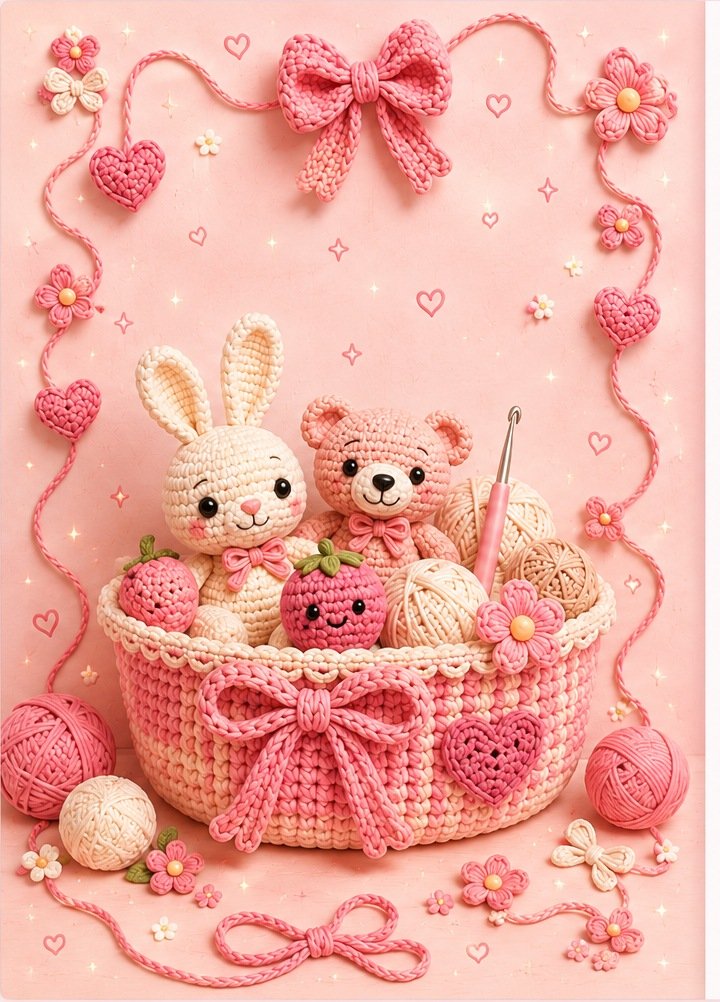Custom crochet order illustration