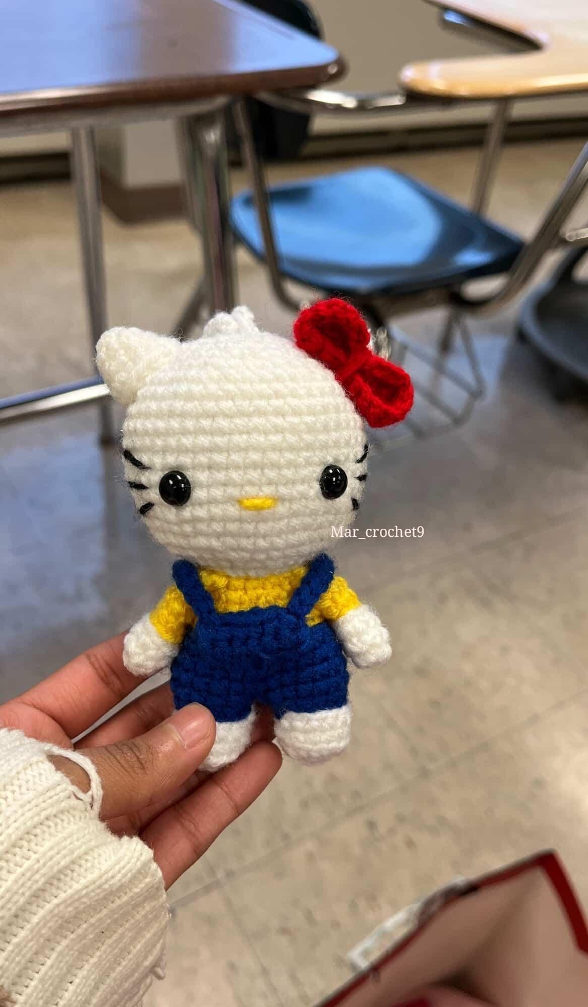 Hello Kitty crochet plushie